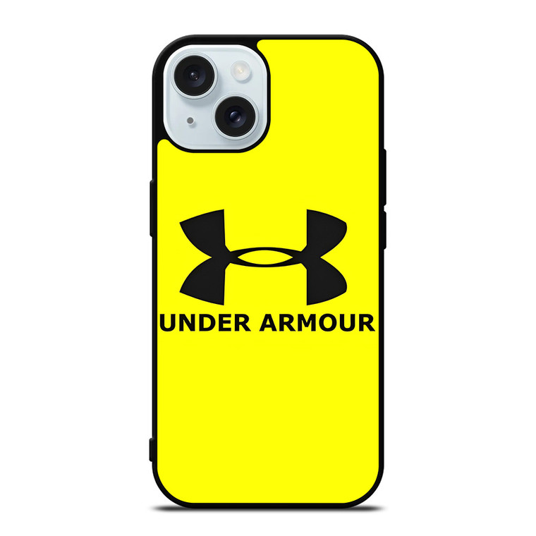 UNDER ARMOUR YELLOW LOGO ICON iPhone 15 Case Cover UNDER ARMOUR YELLOW LOGO ICON iPhone 15 Case Cover