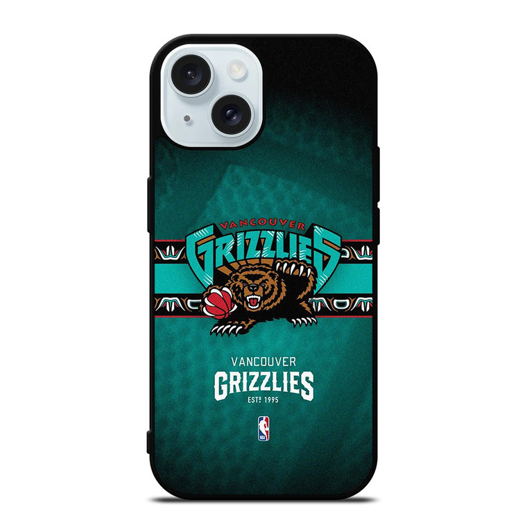 VANCOUVER GRIZZLIES BASKETBALL TEAM iPhone 15 Case Cover