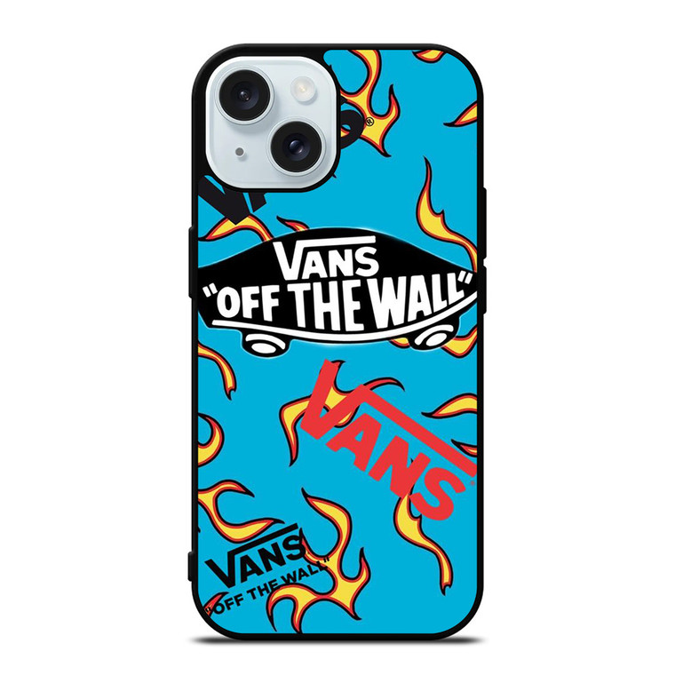 VANS OFF THE WALL FLAME LOGO iPhone 15 Case Cover
