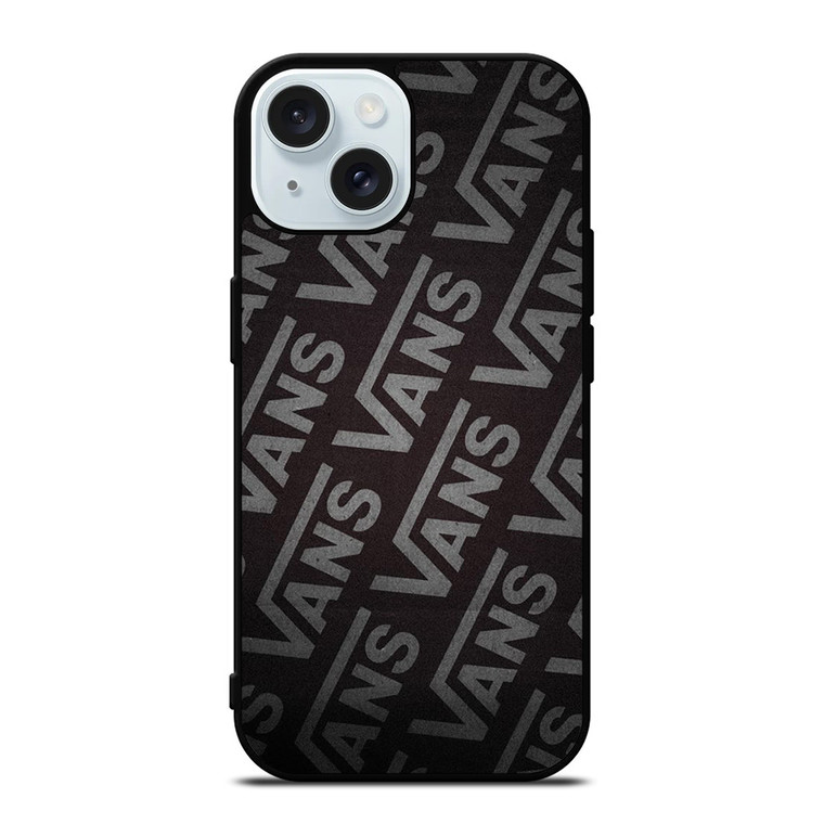 VANS SKATEBOARD BLACK iPhone 15 Case Cover