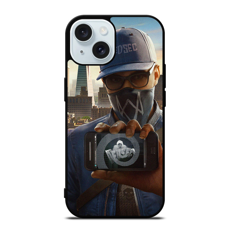 WATCH DOGS 2 MARCUS iPhone 15 Case Cover