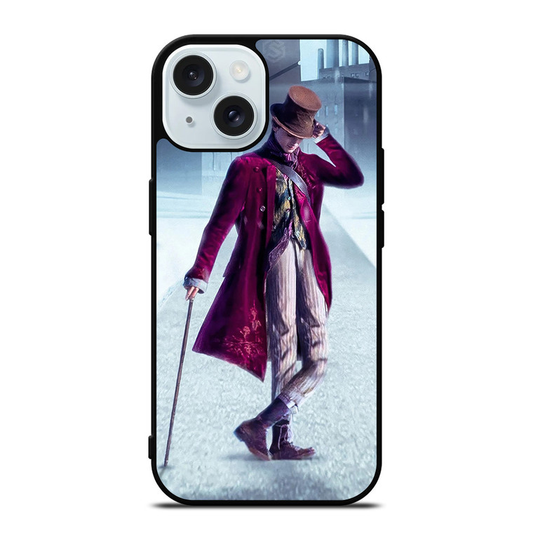 WILLY WONKA TIMOTHEE CHALAMET MOVIES iPhone 15 Case Cover