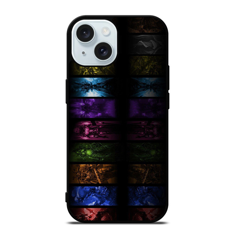 WORLD OF WARCRAFT HERO COLLAGE iPhone 15 Case Cover