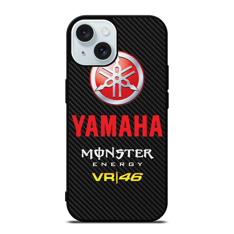 YAMAHA RACING VR46 CARBON LOGO iPhone 15 Case Cover