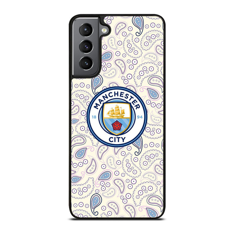 MANCHESTER CITY PUMA PATTERN  Samsung Galaxy S21 Plus Case Cover