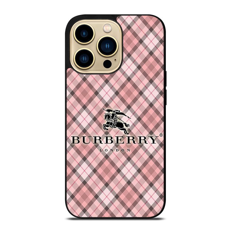 BURBERRY LONDON PINK PATTERN iPhone 14 Pro Max Case Cover