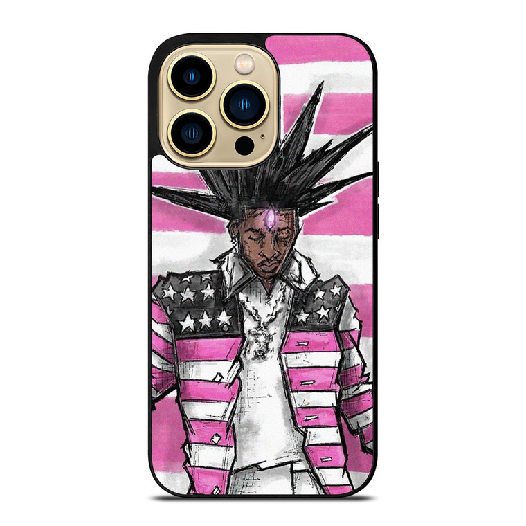 LIL UZI VERT RAPPER PINK TAPE iPhone 14 Pro Max Case Cover