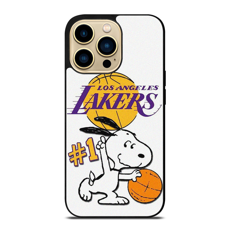 LOS ANGELES LAKERS SNOOPY BASKETBALL iPhone 14 Pro Max Case Cover