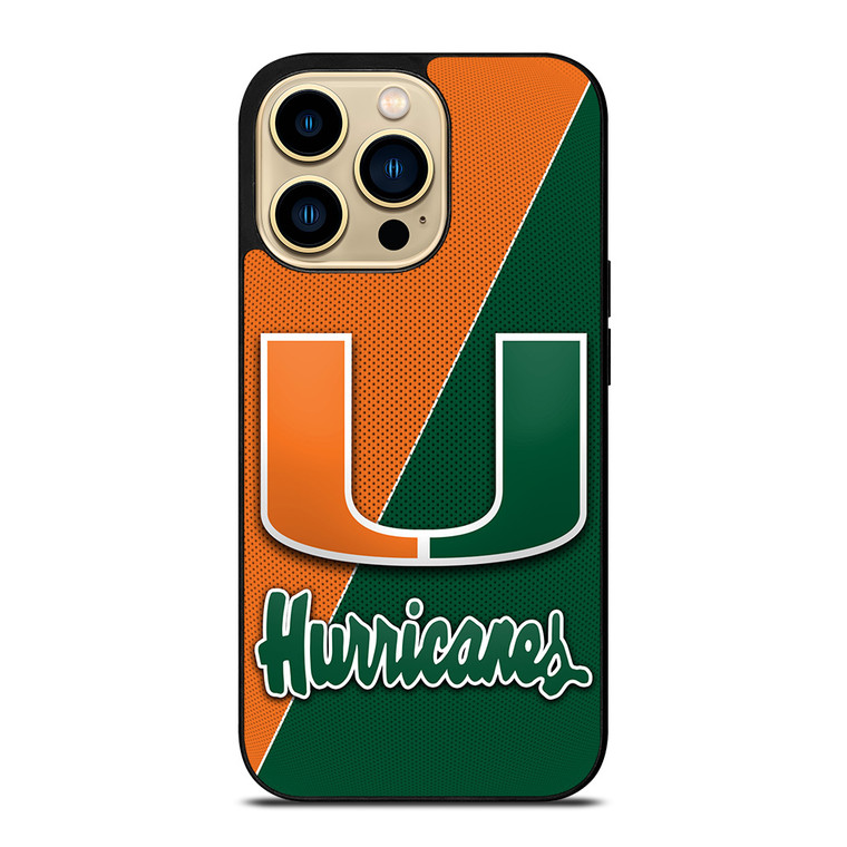 MIAMI HURRICANES LOGO CARBON iPhone 14 Pro Max Case Cover MIAMI HURRICANES LOGO CARBON iPhone 14 Pro Max Case Cover