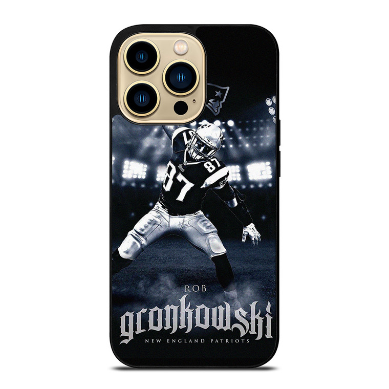 NEW ENGLAND PATRIOT ROB GRONKOWSKI FOOTBALL iPhone 14 Pro Max Case Cover