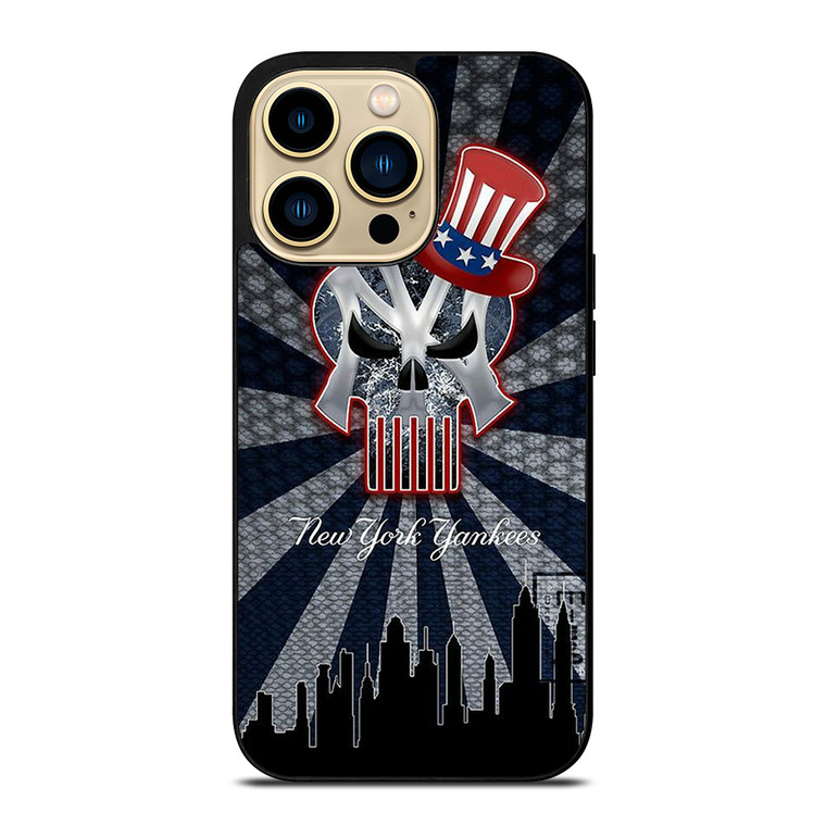 NEW YORK YANKEES BASEBALL SKULL SYMBOL iPhone 14 Pro Max Case Cover NEW YORK YANKEES BASEBALL SKULL SYMBOL iPhone 14 Pro Max Case Cover