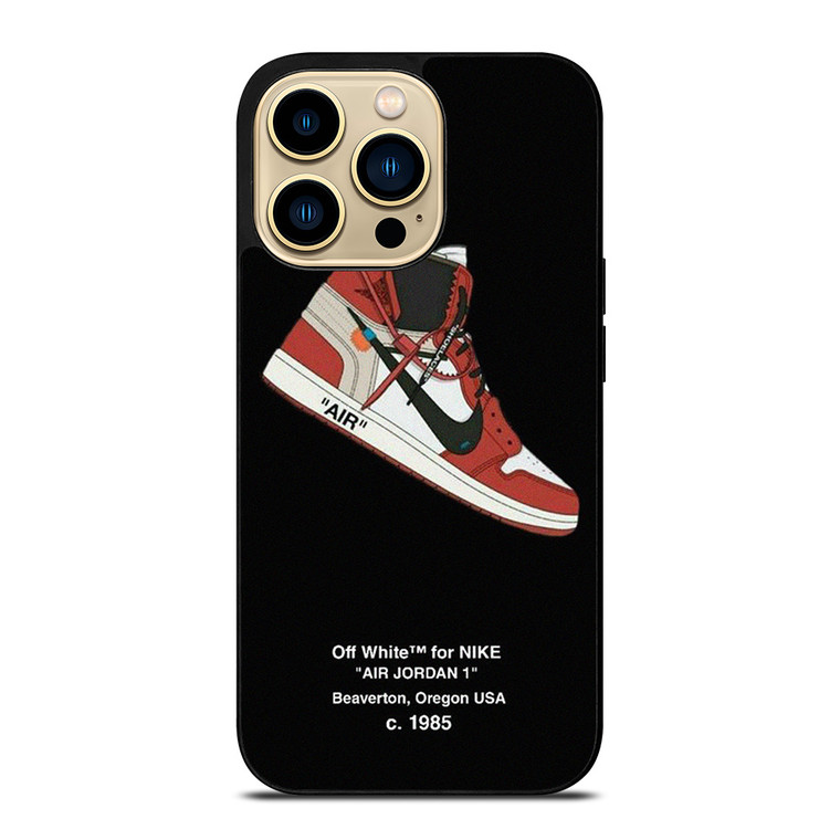 NIKE AIR JORDAN 1 OFF WHITE iPhone 14 Pro Max Case Cover
