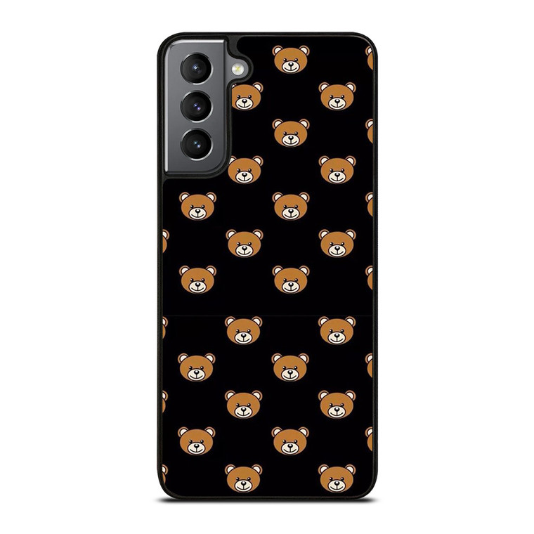 MOSCHINO TOY BEAR PATTERN  Samsung Galaxy S21 Plus Case Cover MOSCHINO TOY BEAR PATTERN  Samsung Galaxy S21 Plus Case Cover