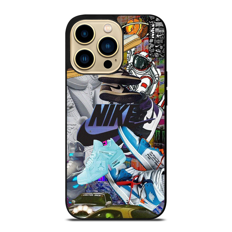 NIKE AIR JORDAN SNEAKERS COLLAGE iPhone 14 Pro Max Case Cover NIKE AIR JORDAN SNEAKERS COLLAGE iPhone 14 Pro Max Case Cover