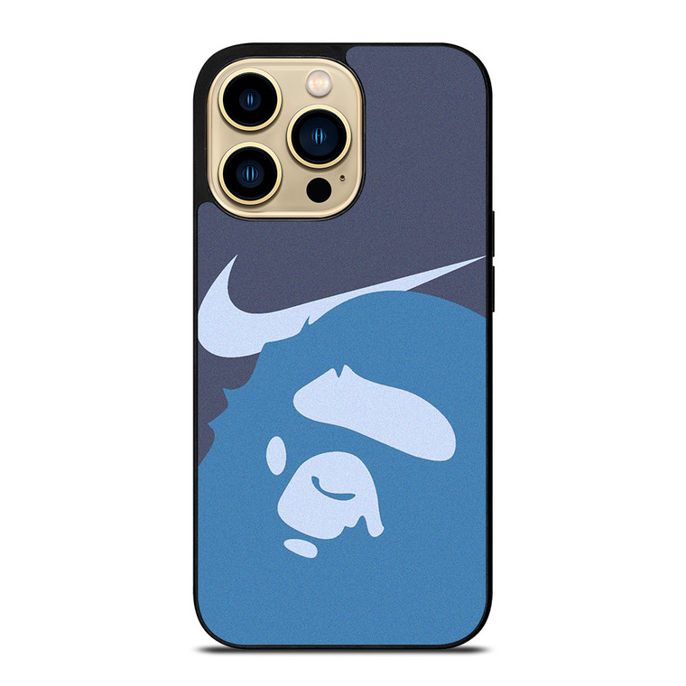 NIKE BAPE BLUE iPhone 14 Pro Max Case Cover