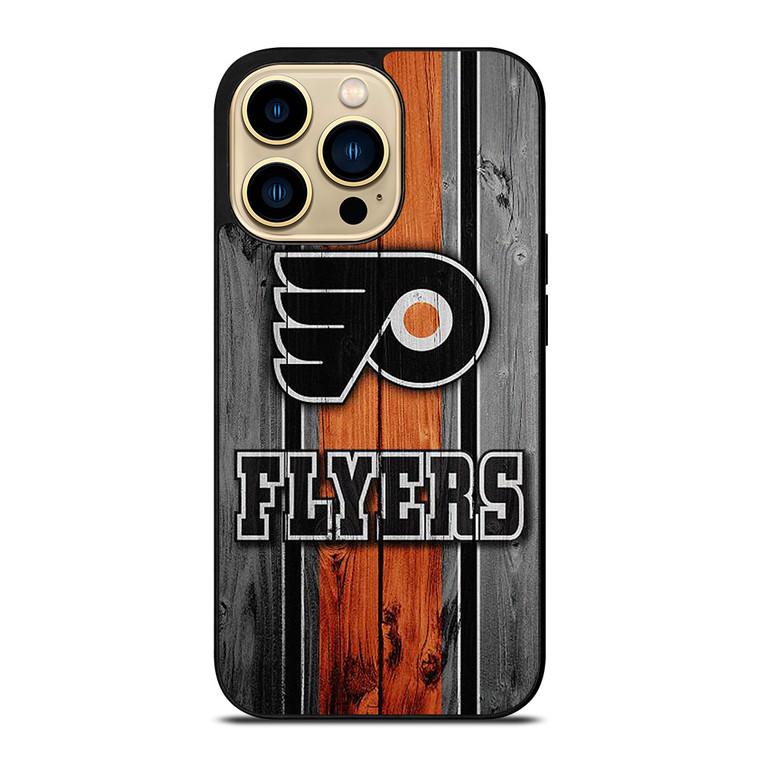 PHILADELPHIA FLYERS HOCKEY WOOD LOGO iPhone 14 Pro Max Case Cover