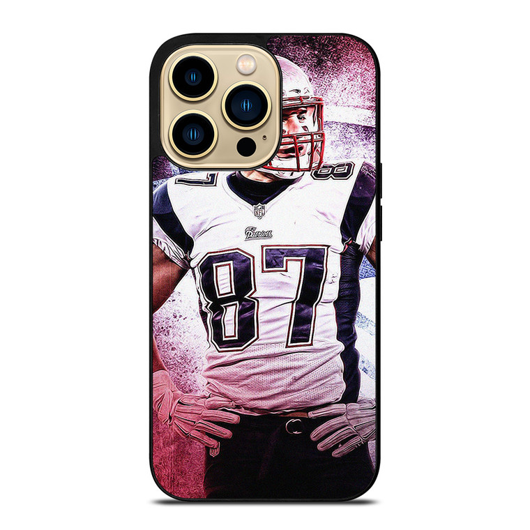ROB GRONKOWSKI NEW ENGLAND PATRIOT NFL iPhone 14 Pro Max Case Cover