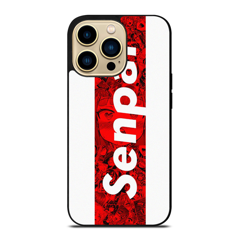 SENPAI ANIME STRIPE LOGO iPhone 14 Pro Max Case Cover
