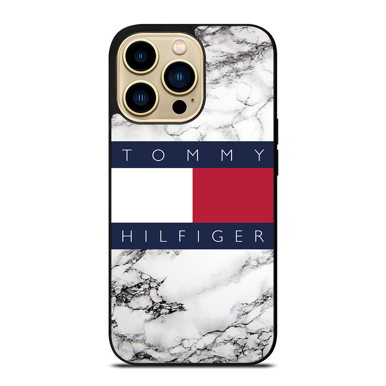TOMMY HILFIGER WHITE MARBLE iPhone 14 Pro Max Case Cover