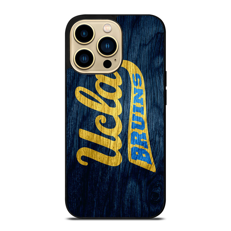 UCLA BRUINS WOOD LOGO iPhone 14 Pro Max Case Cover