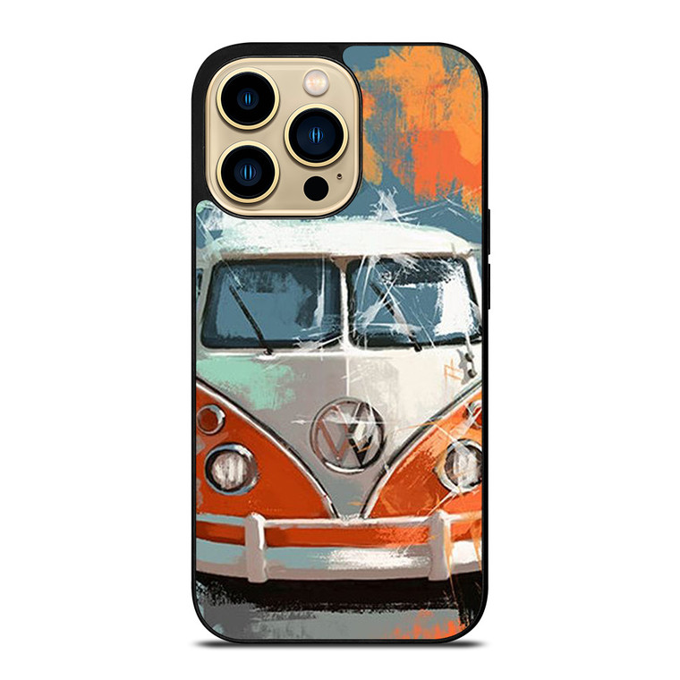 VW VOLKSWAGEN COMBI PAINTED iPhone 14 Pro Max Case Cover