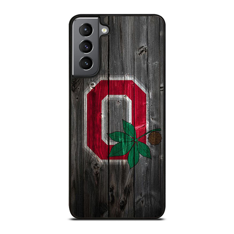 OHIO STATE BUCKEYES LOGO WOOD  Samsung Galaxy S21 Plus Case Cover