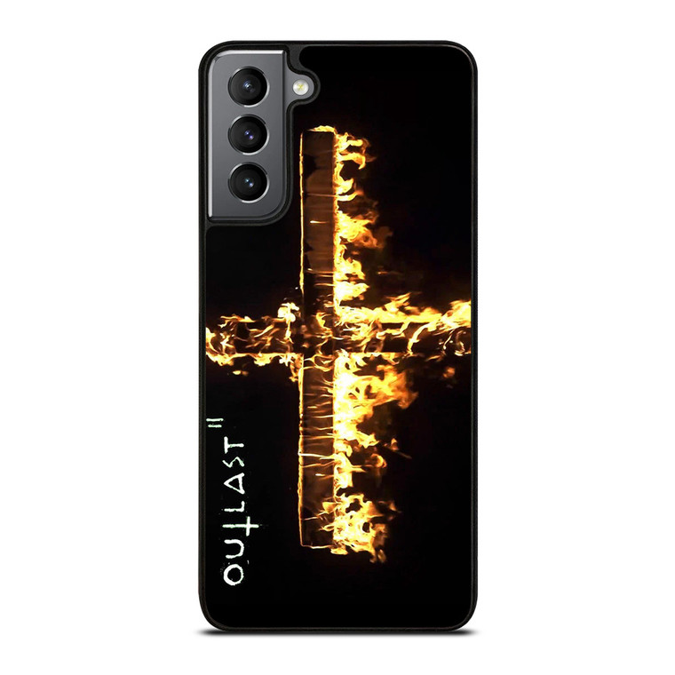 OUTLAST 2 FIRE SYMBOL  Samsung Galaxy S21 Plus Case Cover OUTLAST 2 FIRE SYMBOL  Samsung Galaxy S21 Plus Case Cover
