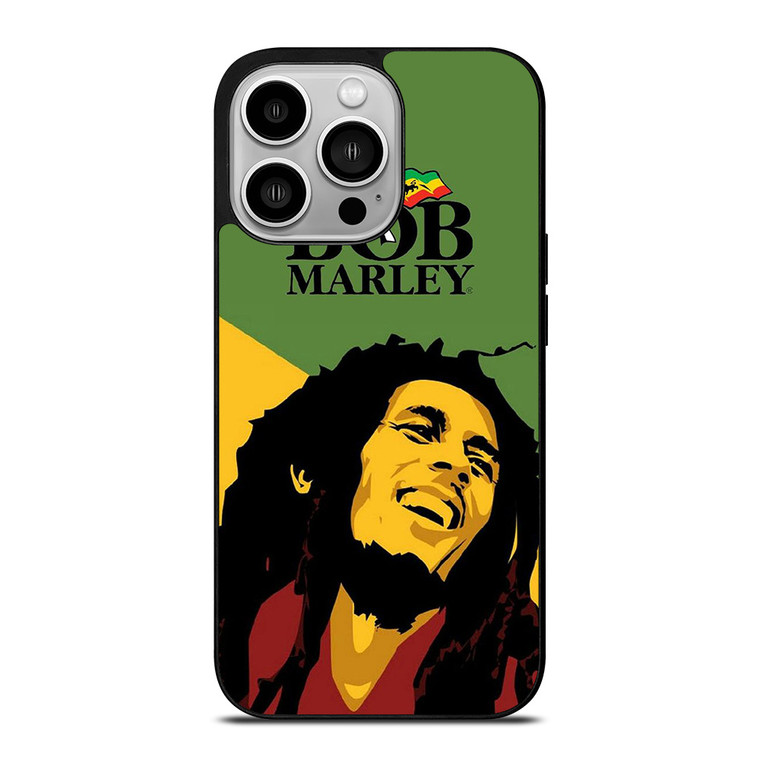 BOB MARLEY FLAT ILUSTRATION iPhone 14 Pro Case Cover