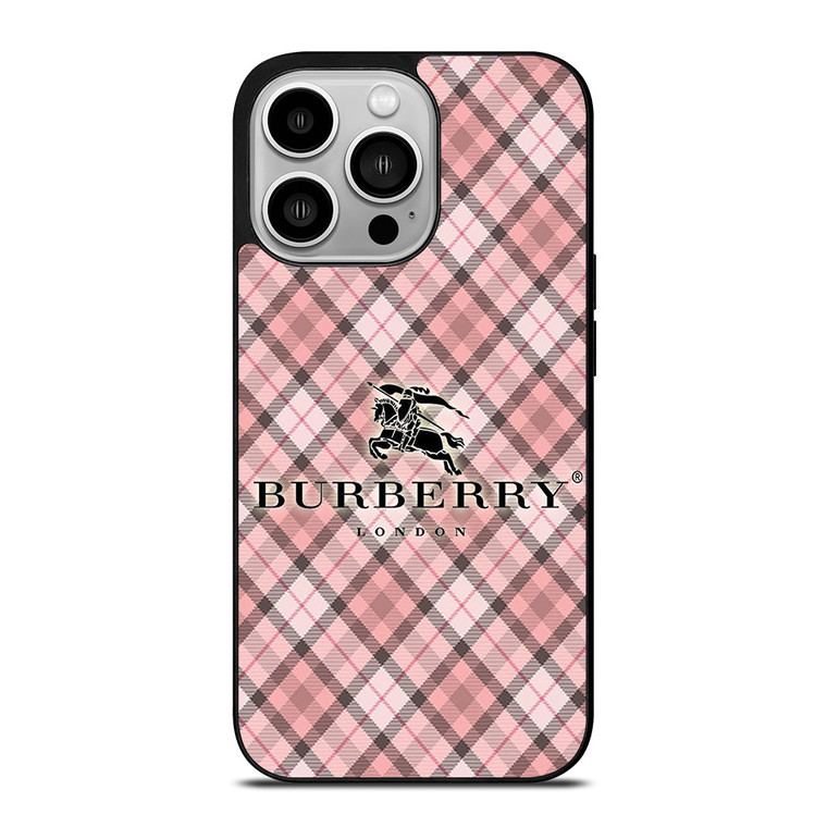 BURBERRY LONDON PINK PATTERN iPhone 14 Pro Case Cover