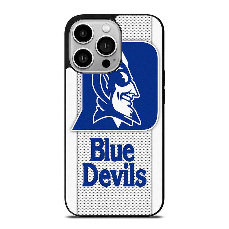 DUKE BLUE DEVILS WHITE EMBLEM iPhone 14 Pro Case Cover