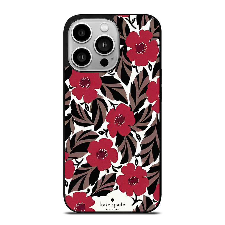 KATE SPADE NEW YORK FLORAL RED iPhone 14 Pro Case Cover