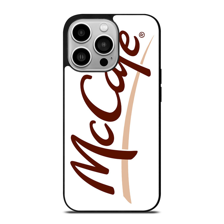 MCDONALD MCCAFE LOGO WHITE iPhone 14 Pro Case Cover