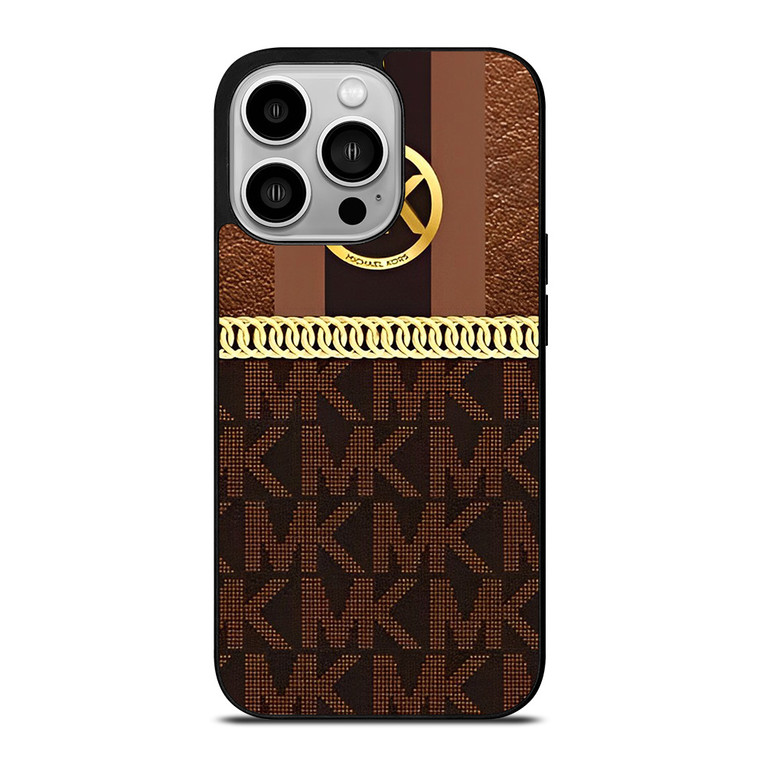 MICHAEL KORS LEATHER PATTERN iPhone 14 Pro Case Cover