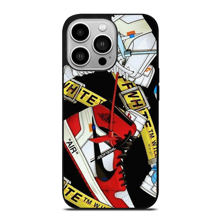 NIKE AIR JORDAN OFF WHITE COLLECTION iPhone 14 Pro Case Cover