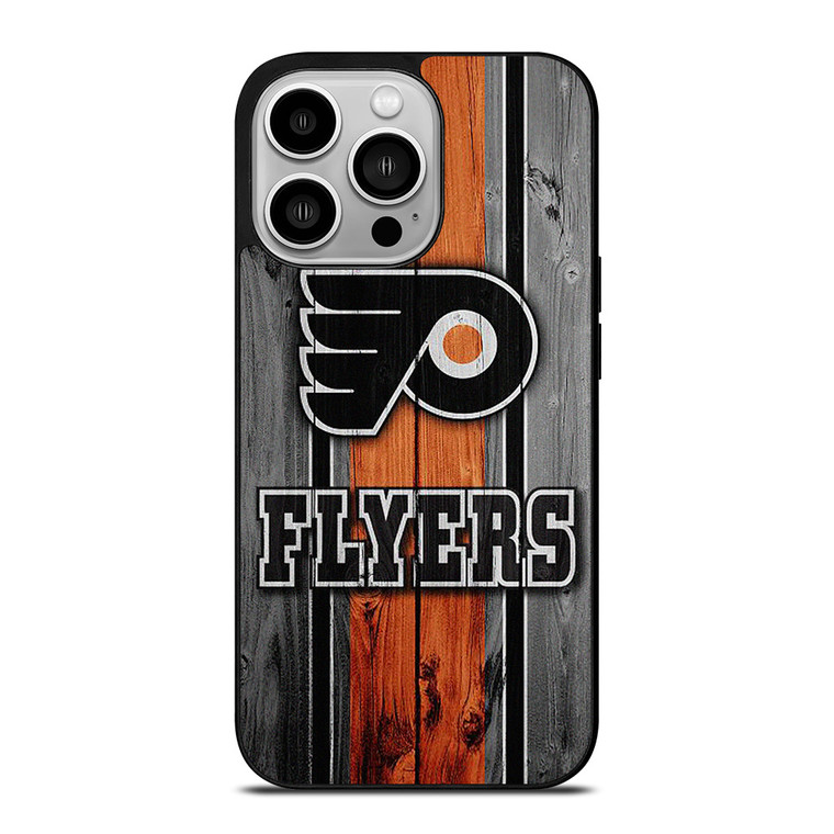 PHILADELPHIA FLYERS HOCKEY WOOD LOGO iPhone 14 Pro Case Cover