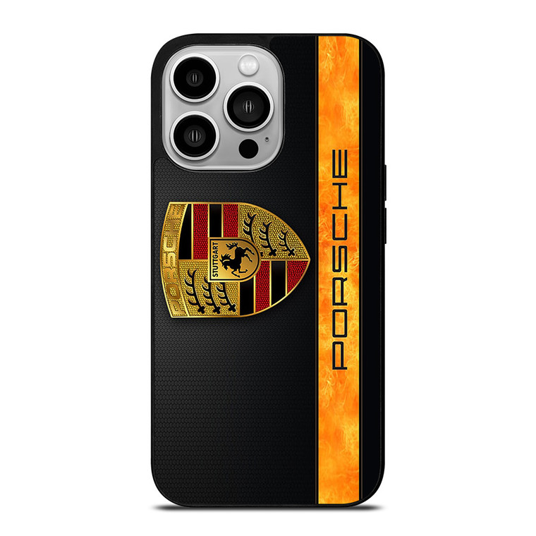 PORSCHE CARBON LIST LOGO iPhone 14 Pro Case Cover