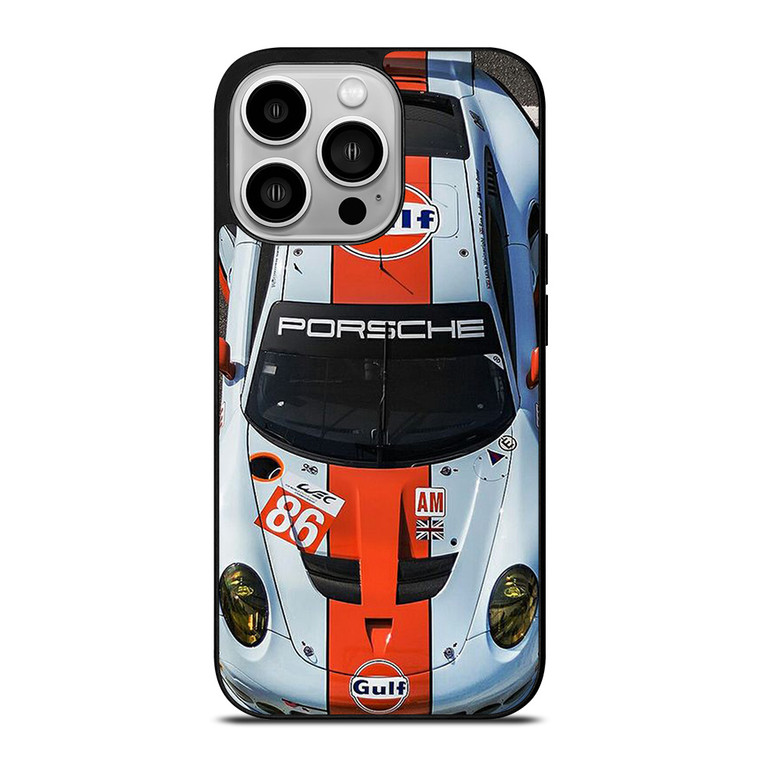 PORSCHE GULF RACING CAR iPhone 14 Pro Case Cover