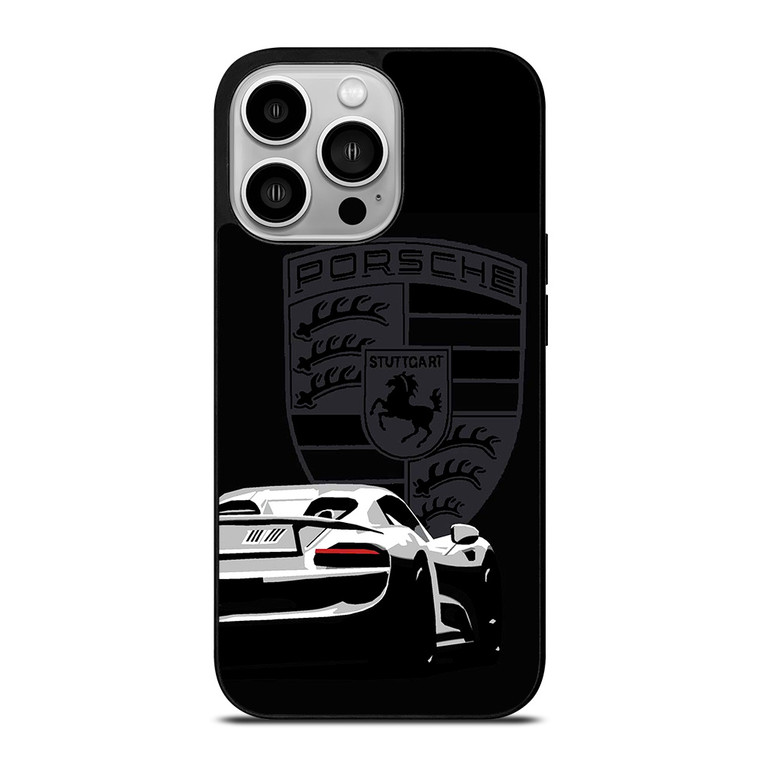 PORSCHE STUTTGART 918 SPYDER POSTER iPhone 14 Pro Case Cover