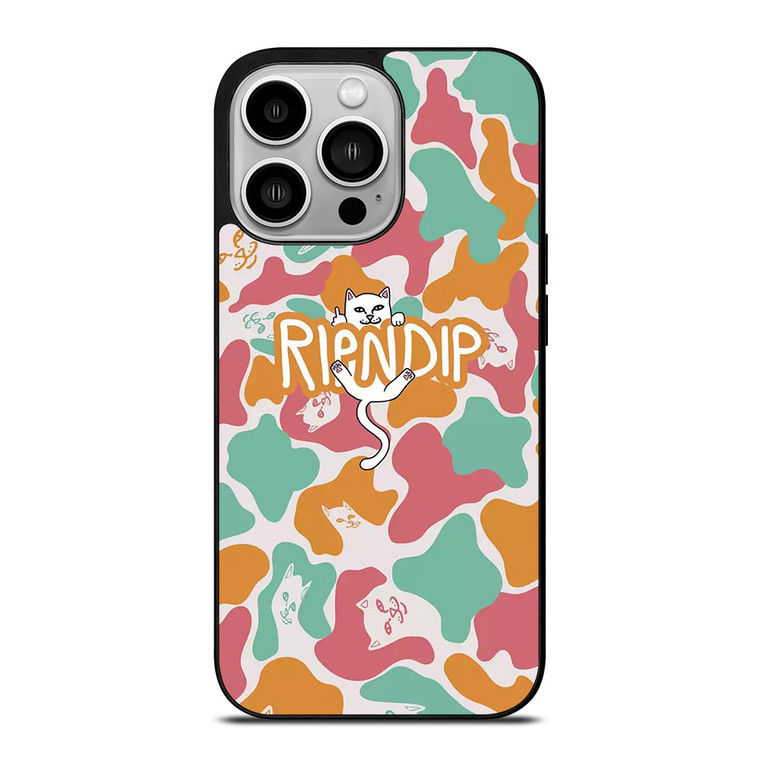 RIPNDIP PINK GREEN CAMO iPhone 14 Pro Case Cover