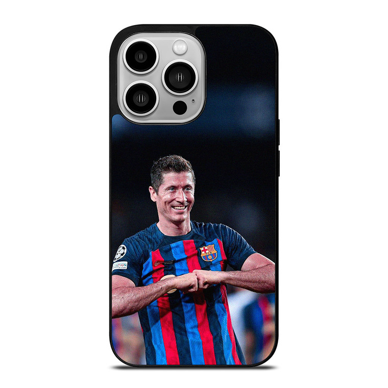 ROBERT LEWANDOWSKI BARCELONA iPhone 14 Pro Case Cover