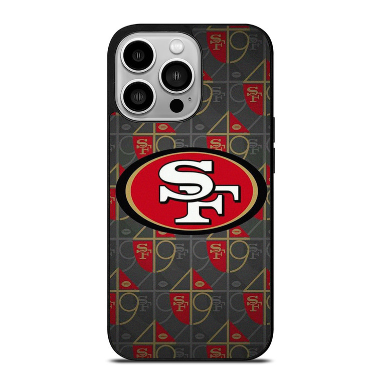 SAN FRANCISCO 49ERS LOGO PATTERN iPhone 14 Pro Case Cover