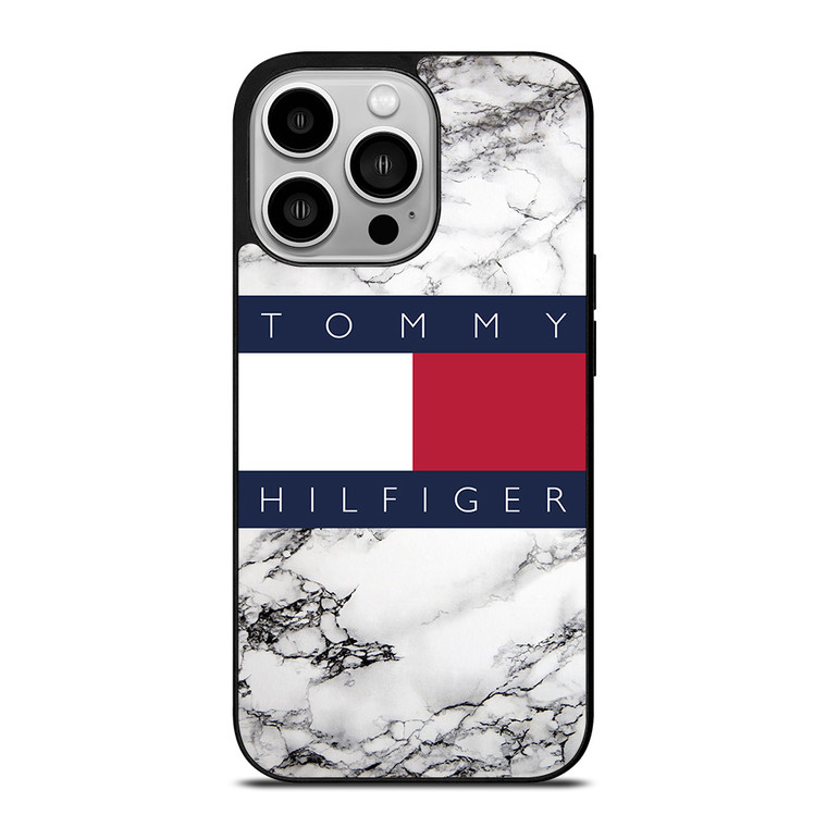 TOMMY HILFIGER WHITE MARBLE iPhone 14 Pro Case Cover