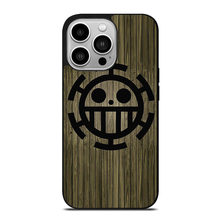 TRAFALGAR LAW ONE PIECE WOOD SYMBOL iPhone 14 Pro Case Cover