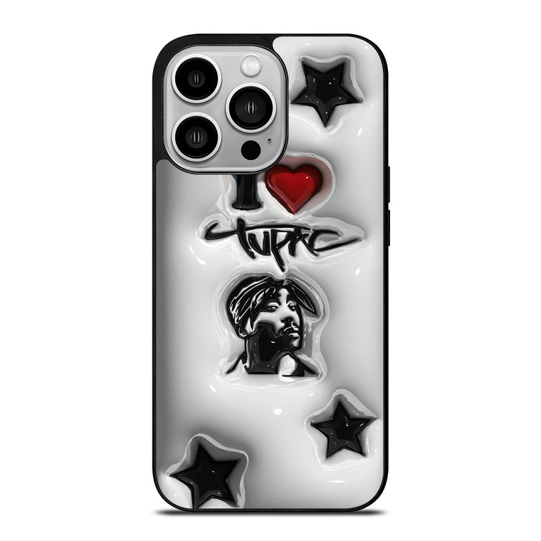 TUPAC SHAKUR RAPPER PLASTIC ART iPhone 14 Pro Case Cover