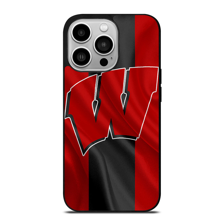 WISCONSIN BADGERS FLAG iPhone 14 Pro Case Cover