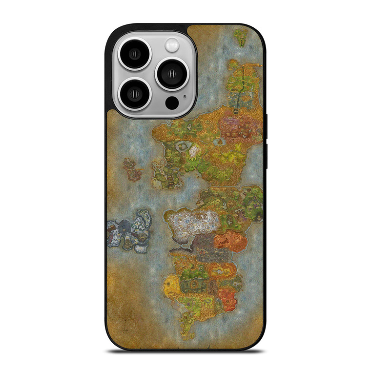 WORLD OF WARCRAFT GAMES MAP iPhone 14 Pro Case Cover