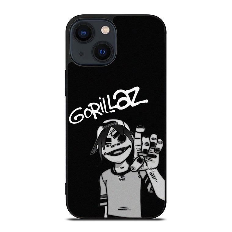 2-D GORILLAZ BLACK iPhone 14 Plus Case Cover