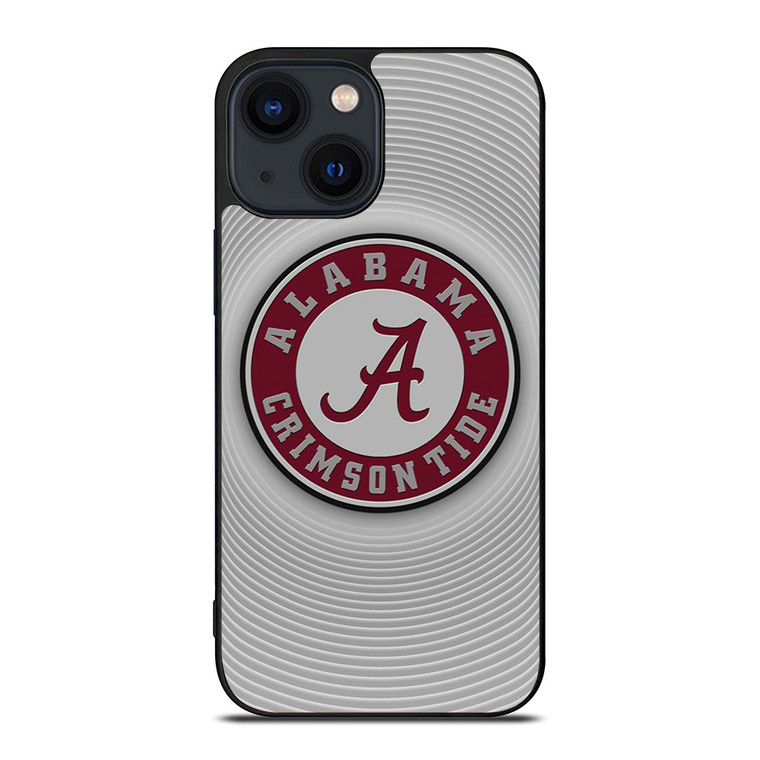 ALABAMA CRIMSON TIDE CIRCLE TEXTURE iPhone 14 Plus Case Cover