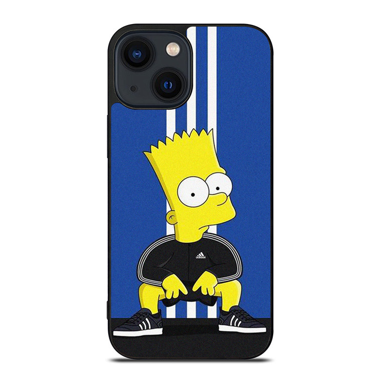 BART SIMPSONS ADIDAS STRIPE iPhone 14 Plus Case Cover