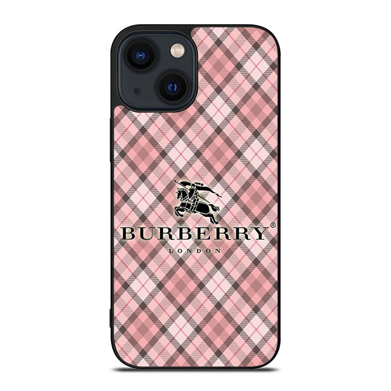 BURBERRY LONDON PINK PATTERN iPhone 14 Plus Case Cover